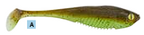 Floating Punker Shads 6cm (Pack of 6) – UV Active – Other Sizes Available - Paddle Tail